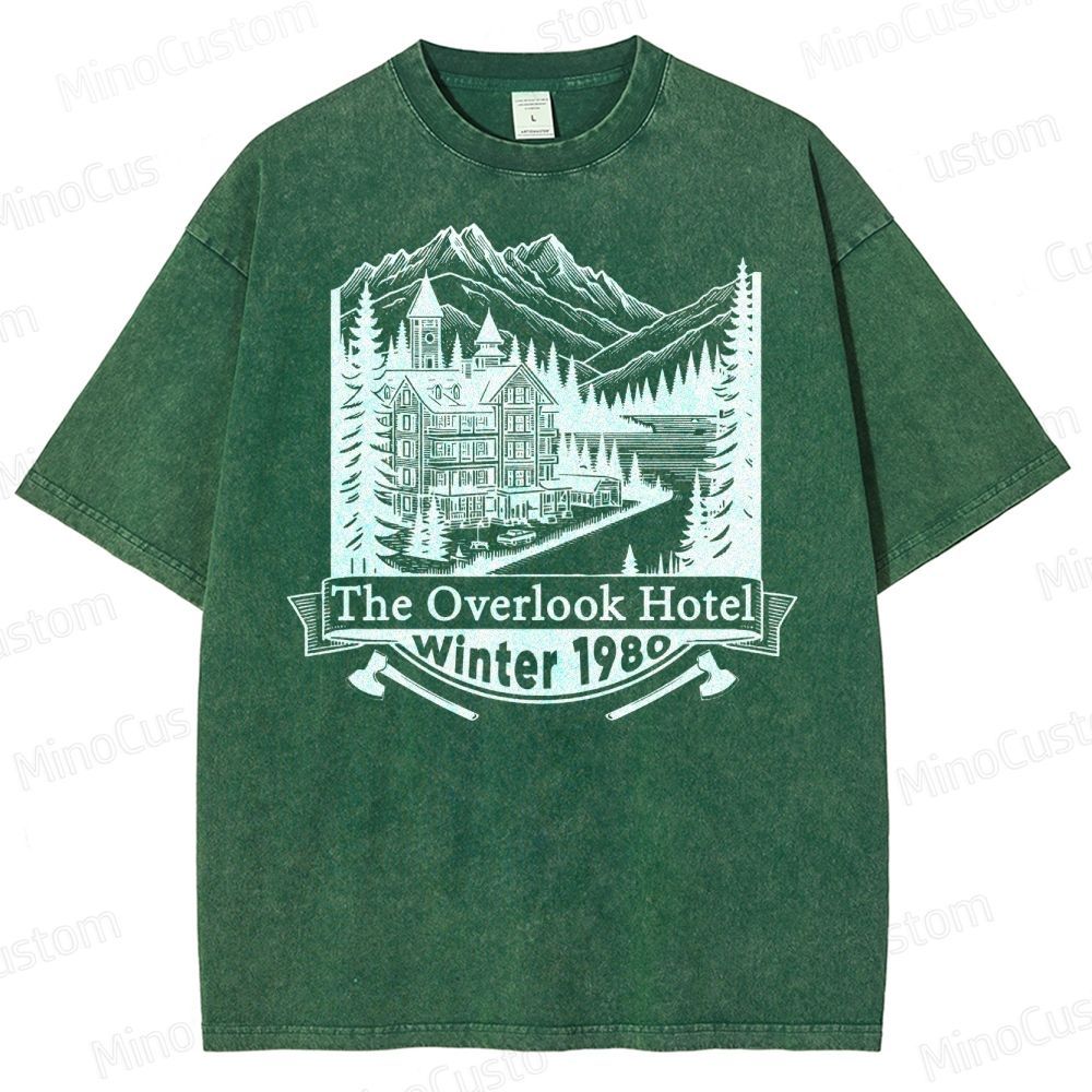 Overlook Hotel Winter 1980  Washed T-Shirt 