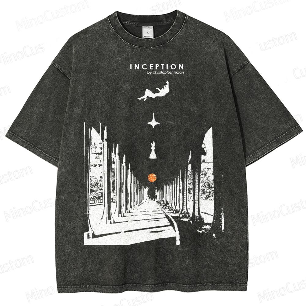 Inception-Surreal Dreamscape Washed T-Shirt 