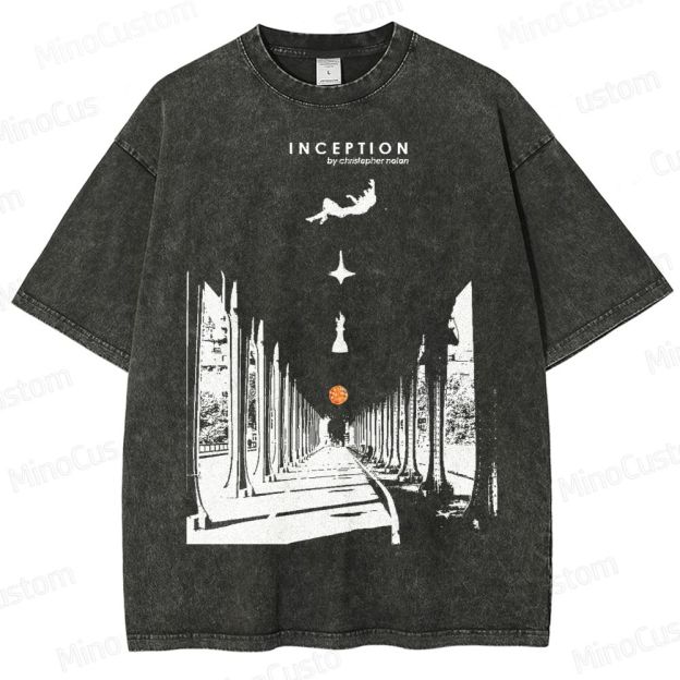 Inception-Surreal Dreamscape Washed T-Shirt 
