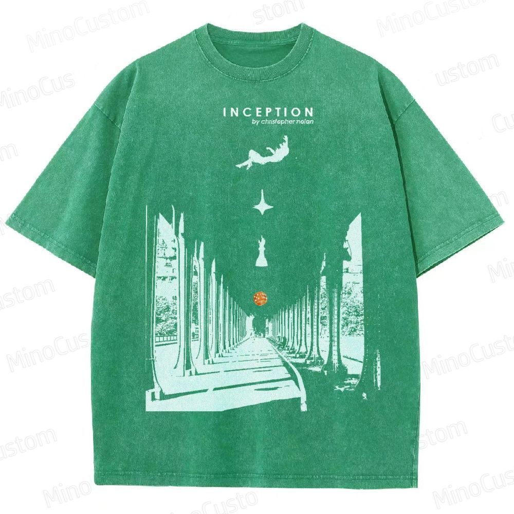 Inception-Surreal Dreamscape Washed T-Shirt 