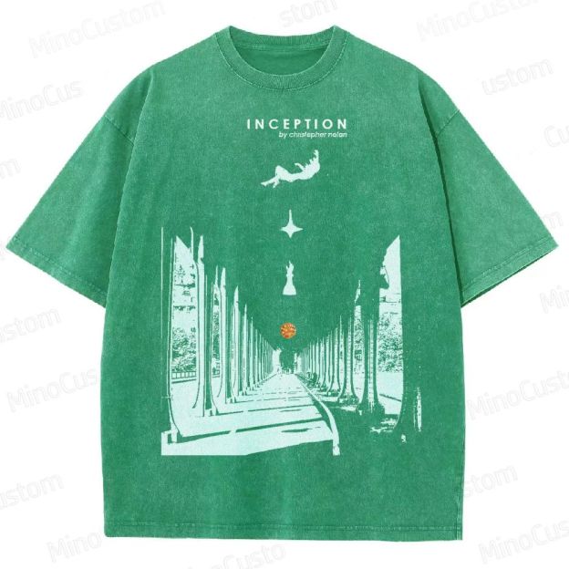 Inception-Surreal Dreamscape Washed T-Shirt 