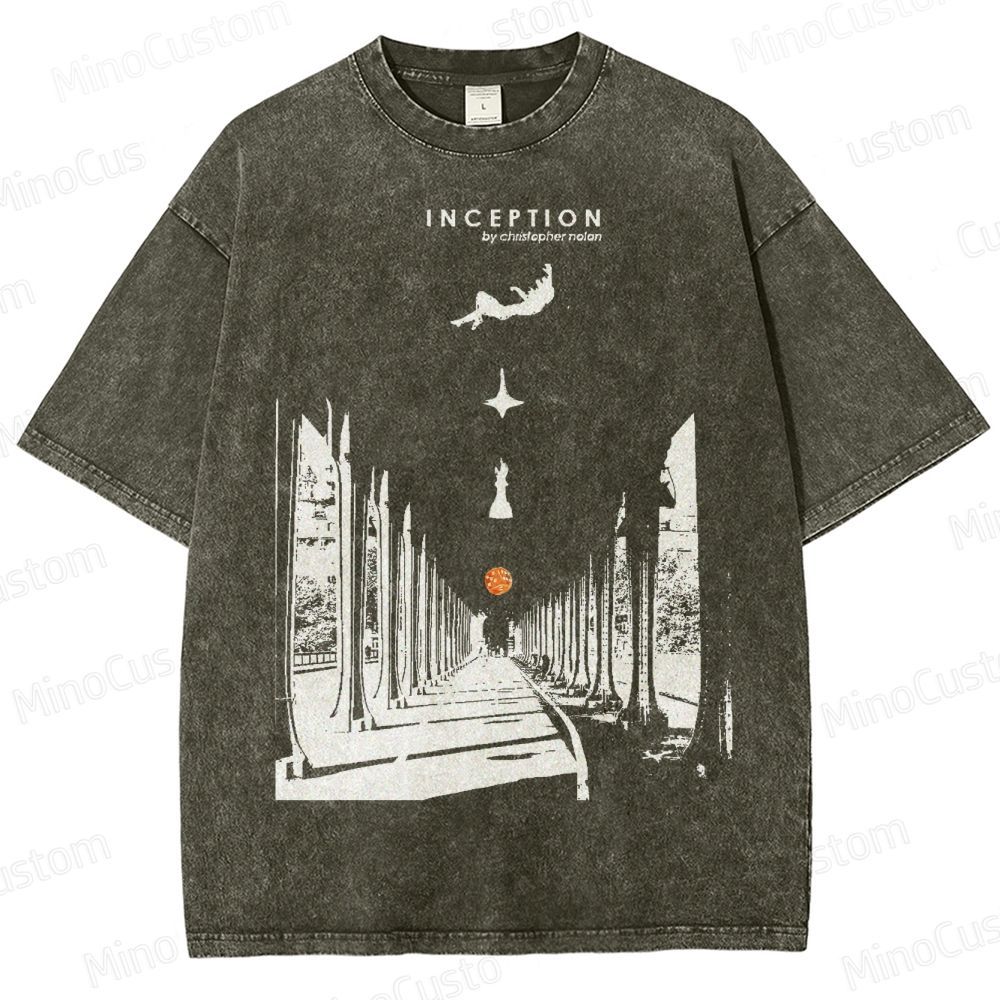 Inception-Surreal Dreamscape Washed T-Shirt 