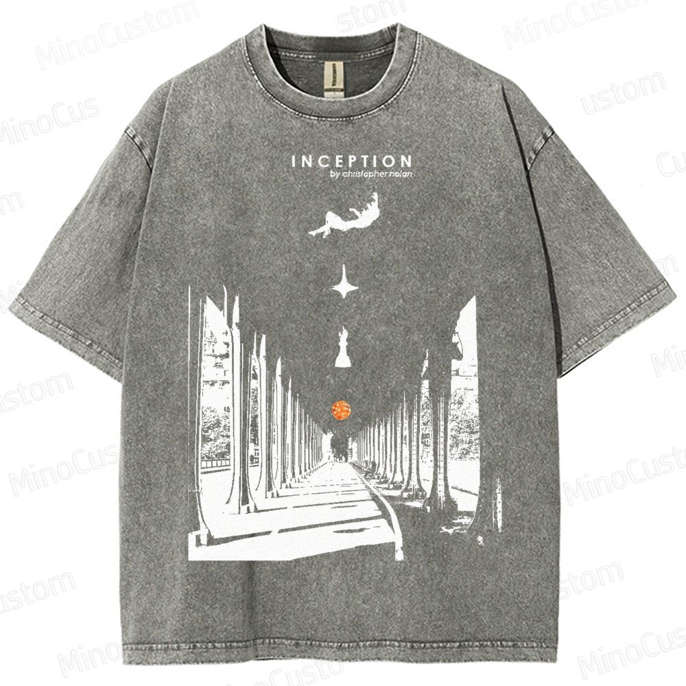 Inception-Surreal Dreamscape Washed T-Shirt 