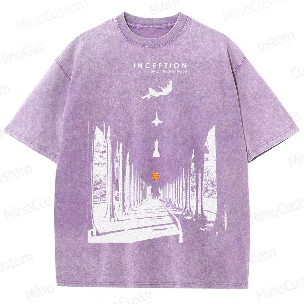 Inception-Surreal Dreamscape Washed T-Shirt 