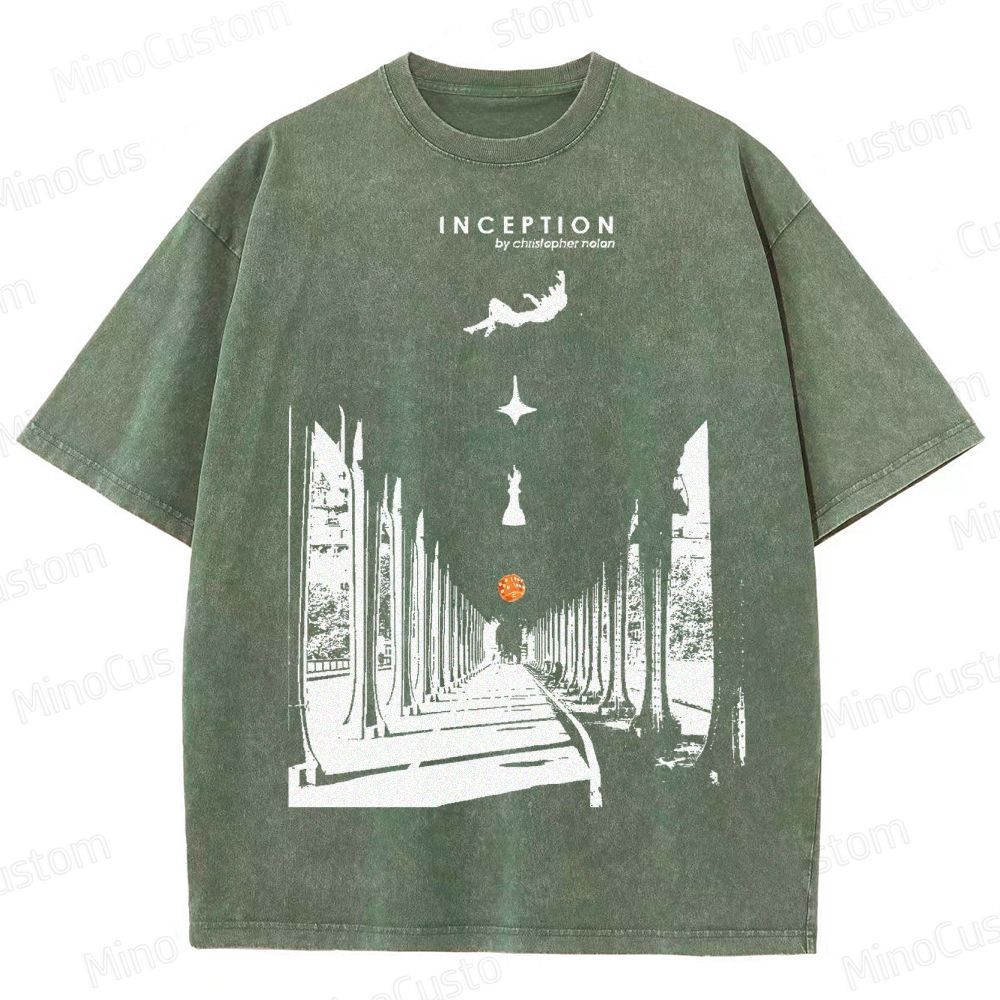 Inception-Surreal Dreamscape Washed T-Shirt 