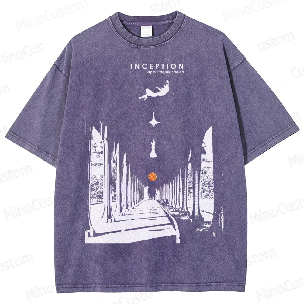 Inception-Surreal Dreamscape Washed T-Shirt 