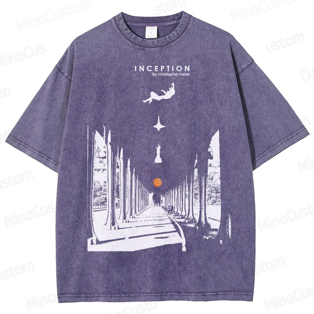 Inception-Surreal Dreamscape Washed T-Shirt 