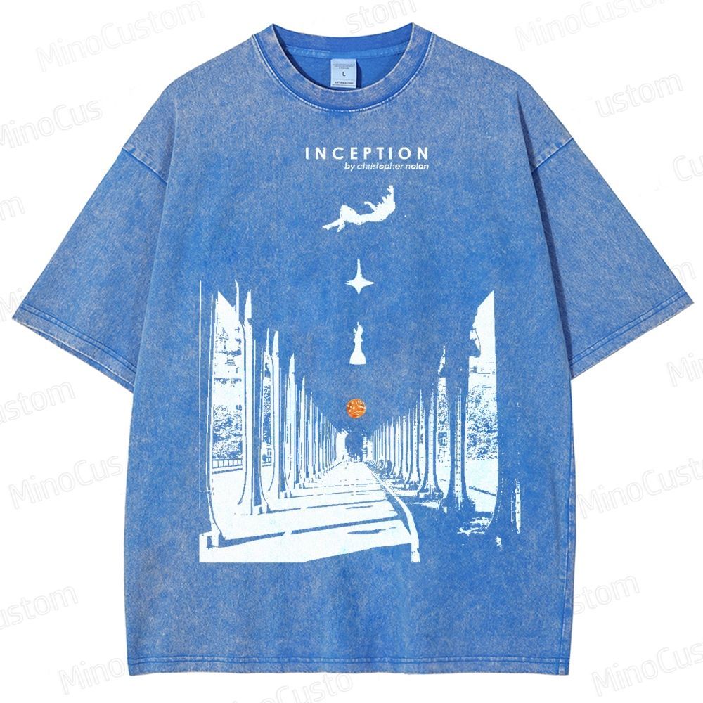 Inception-Surreal Dreamscape Washed T-Shirt 