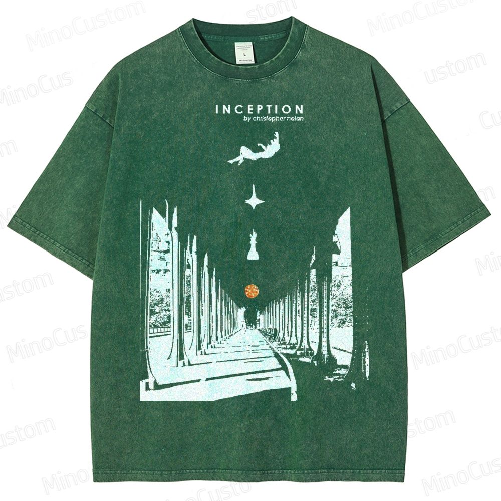Inception-Surreal Dreamscape Washed T-Shirt 