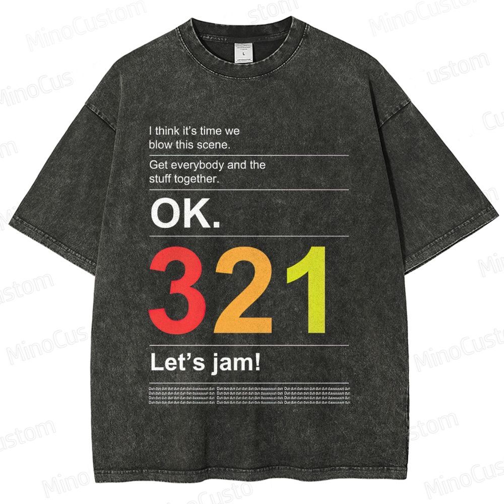 Cowboy Bebop "Let's Jam" Washed T - Shirt