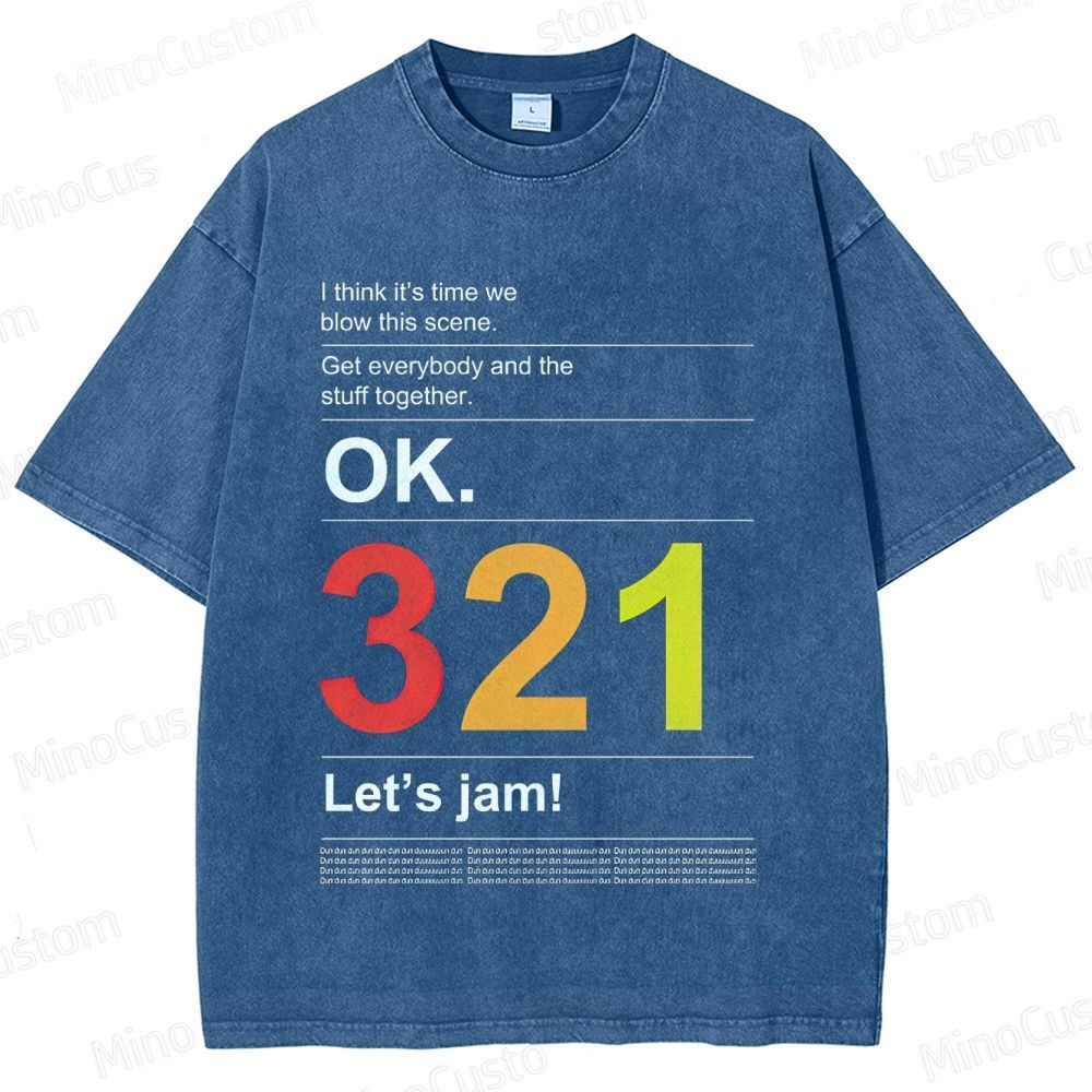 Cowboy Bebop "Let's Jam" Washed T - Shirt