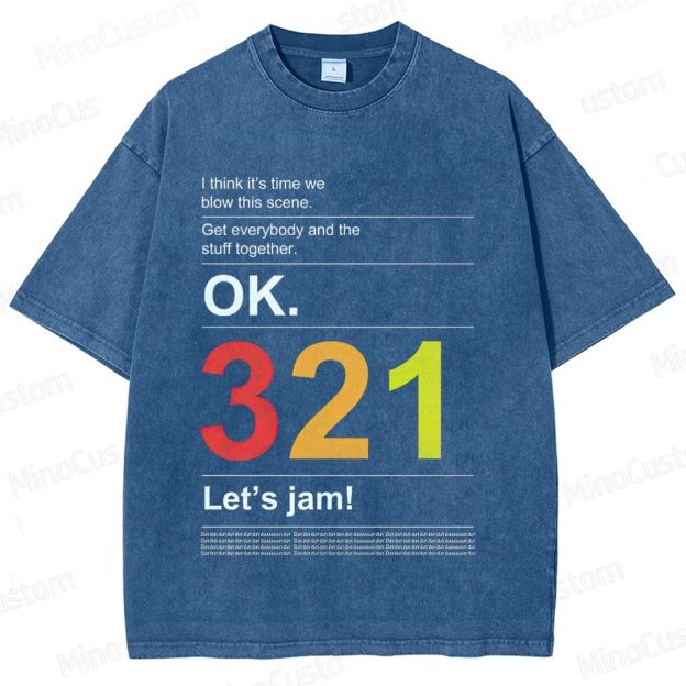 Cowboy Bebop "Let's Jam" Washed T - Shirt