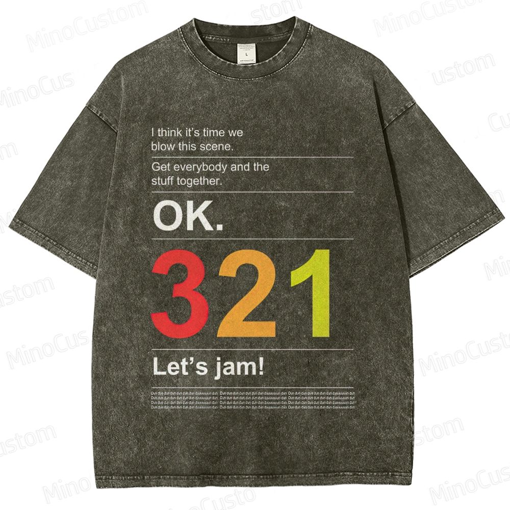 Cowboy Bebop "Let's Jam" Washed T - Shirt