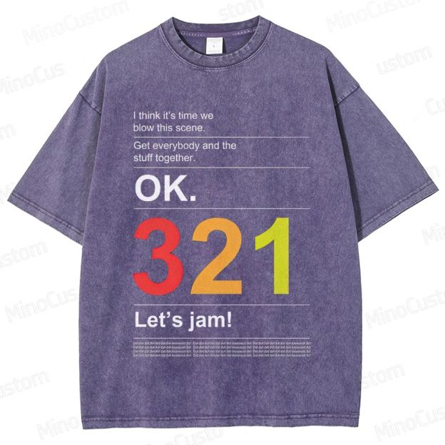 Cowboy Bebop "Let's Jam" Washed T - Shirt