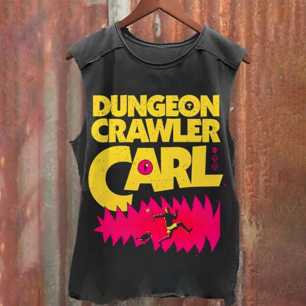 New Achievement Dungeon Crawler Carl Vintage  Washed Tank Top 