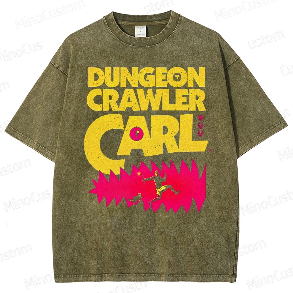 New Achievement Dungeon Crawler Carl Vintage Washed T-Shirt