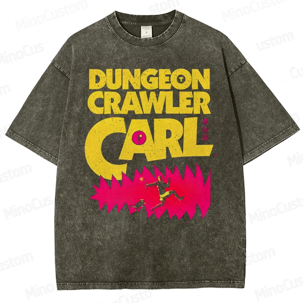 New Achievement Dungeon Crawler Carl Vintage Washed T-Shirt