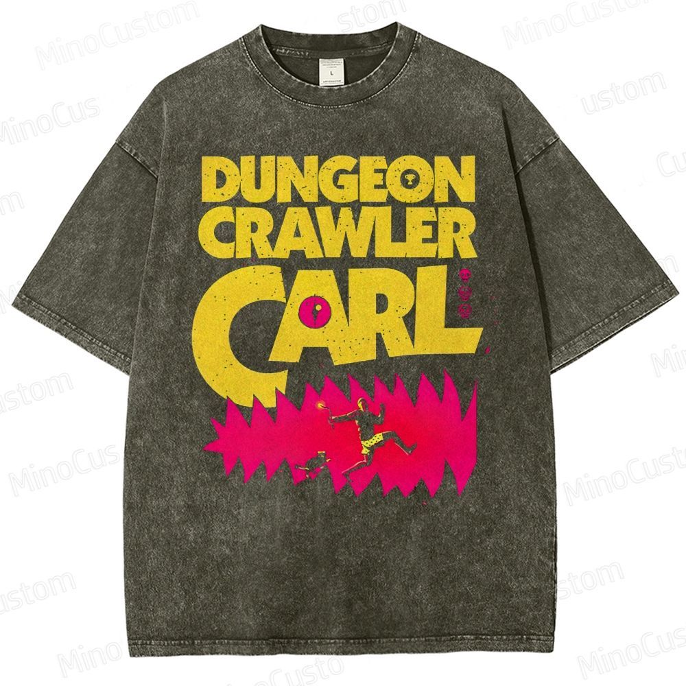 New Achievement Dungeon Crawler Carl Vintage Washed T-Shirt