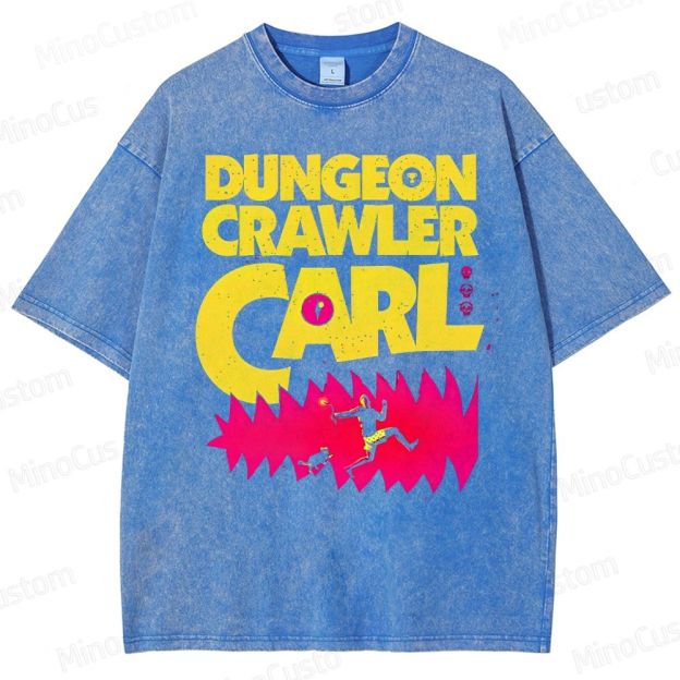 New Achievement Dungeon Crawler Carl Vintage Washed T-Shirt