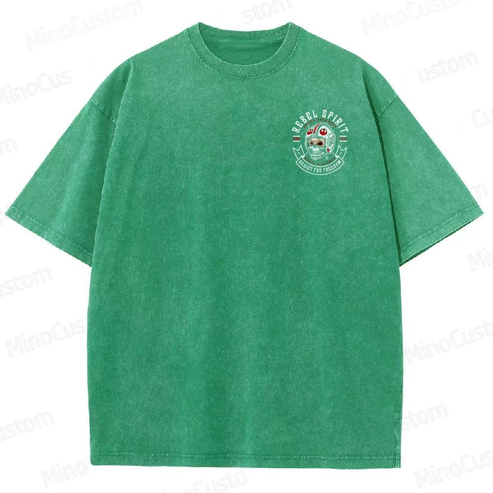 Men’s Star Battles Gold Millennium Falcon Schematics Washed T-shirt