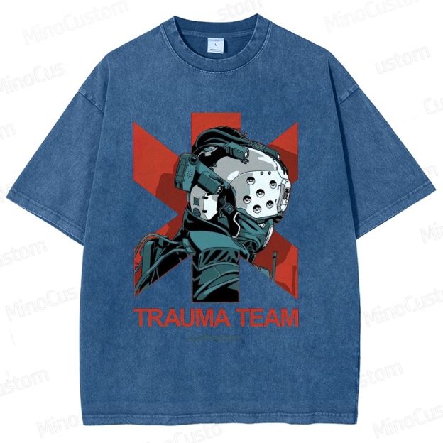 Cyberpunk 2077 Trauma Team Washed T - Shirt
