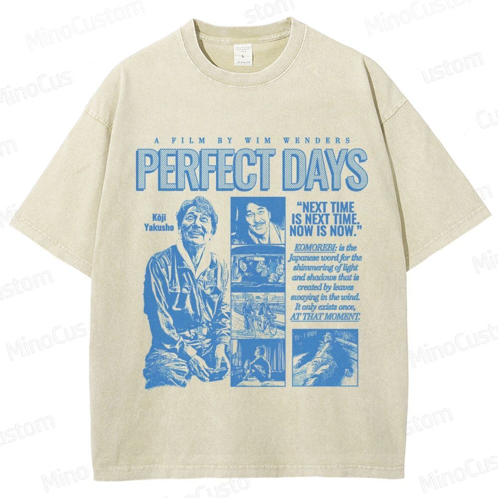 Perfect Days Movie Graphic Washed T - Shirt
