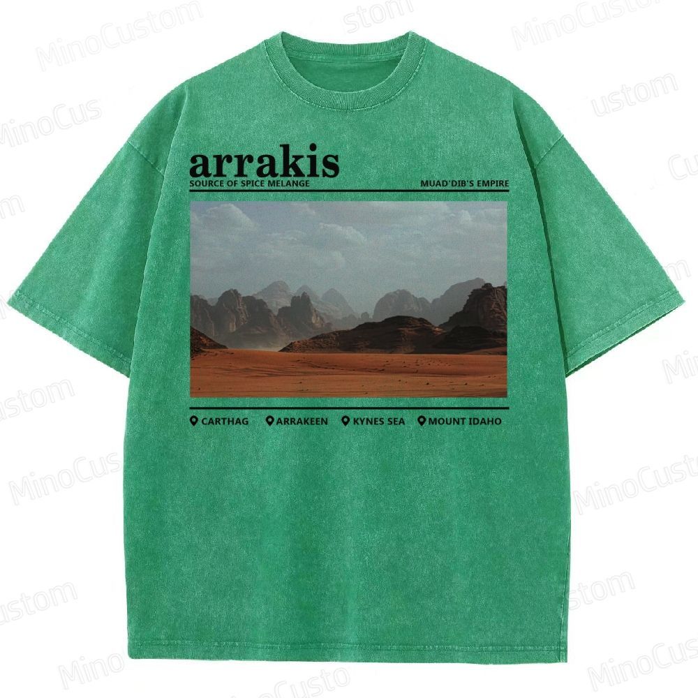 Sci Fi Desert Planet Washed T-Shirt 