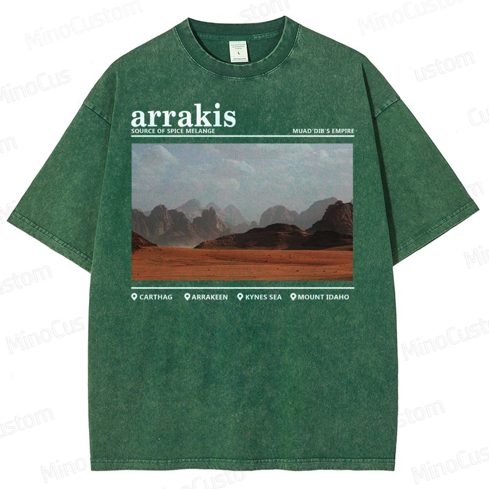 Sci Fi Desert Planet Washed T-Shirt 