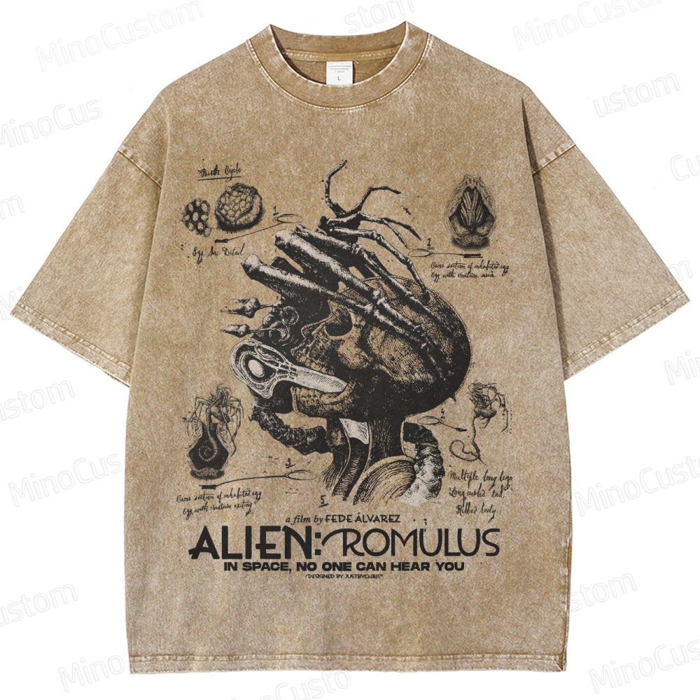 Alien: Romulus Movie Graphic Washed T - Shirt