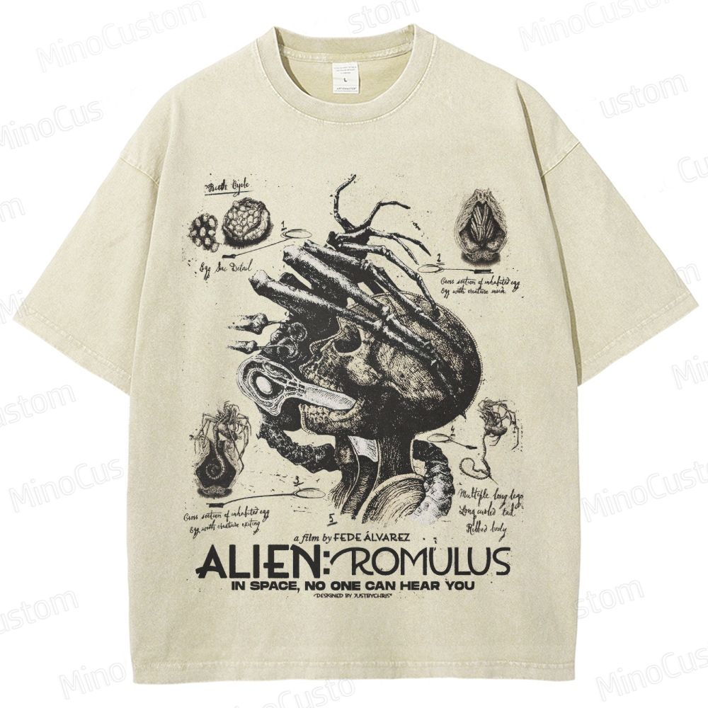 Alien: Romulus Movie Graphic Washed T - Shirt