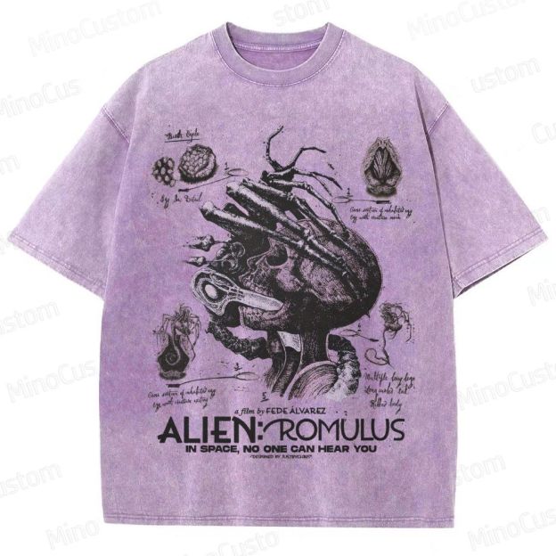 Alien: Romulus Movie Graphic Washed T - Shirt