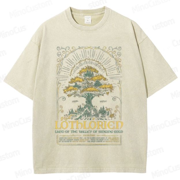 Lord of the Rings Lothlórien Graphic Washed T - Shirt