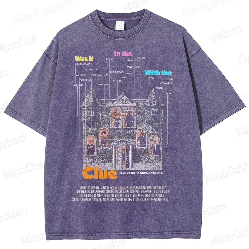 Clue Movie Mansion Graphic Washed T - Shirt