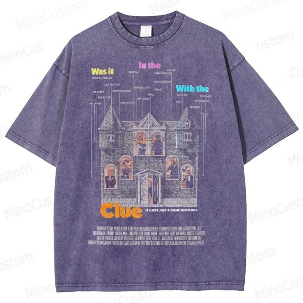 Clue Movie Mansion Graphic Washed T - Shirt