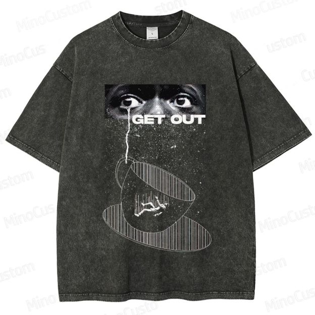 Get Out Movie Graphic Washed T - Shirt