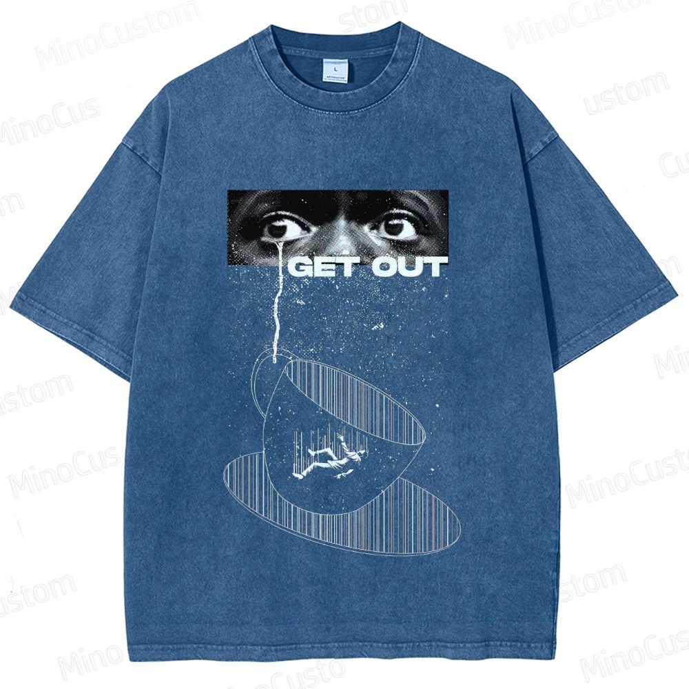 Get Out Movie Graphic Washed T - Shirt