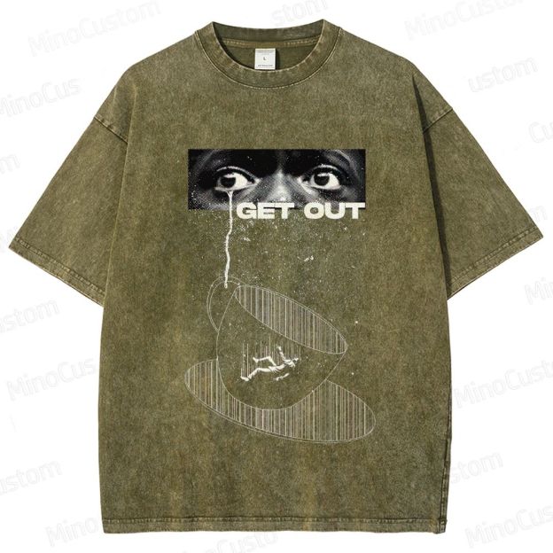 Get Out Movie Graphic Washed T - Shirt