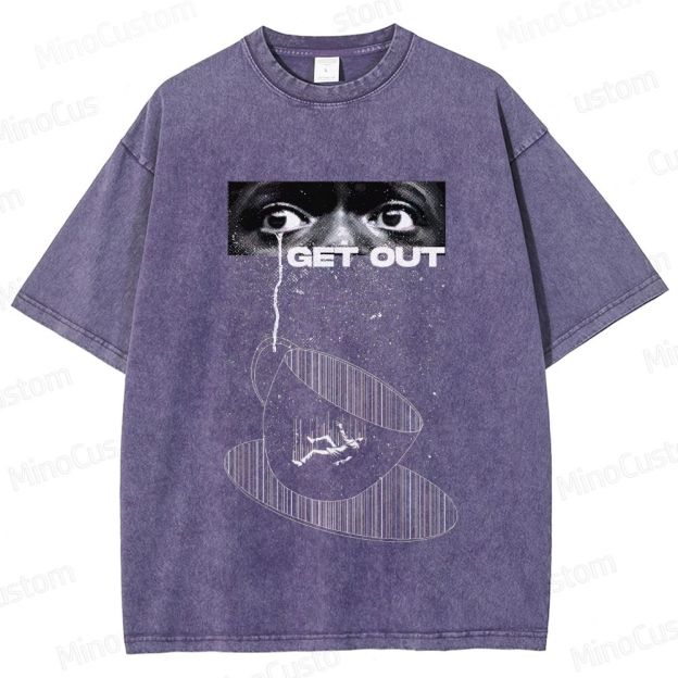 Get Out Movie Graphic Washed T - Shirt