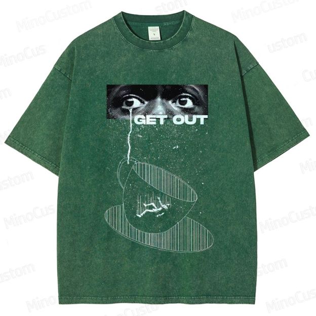 Get Out Movie Graphic Washed T - Shirt