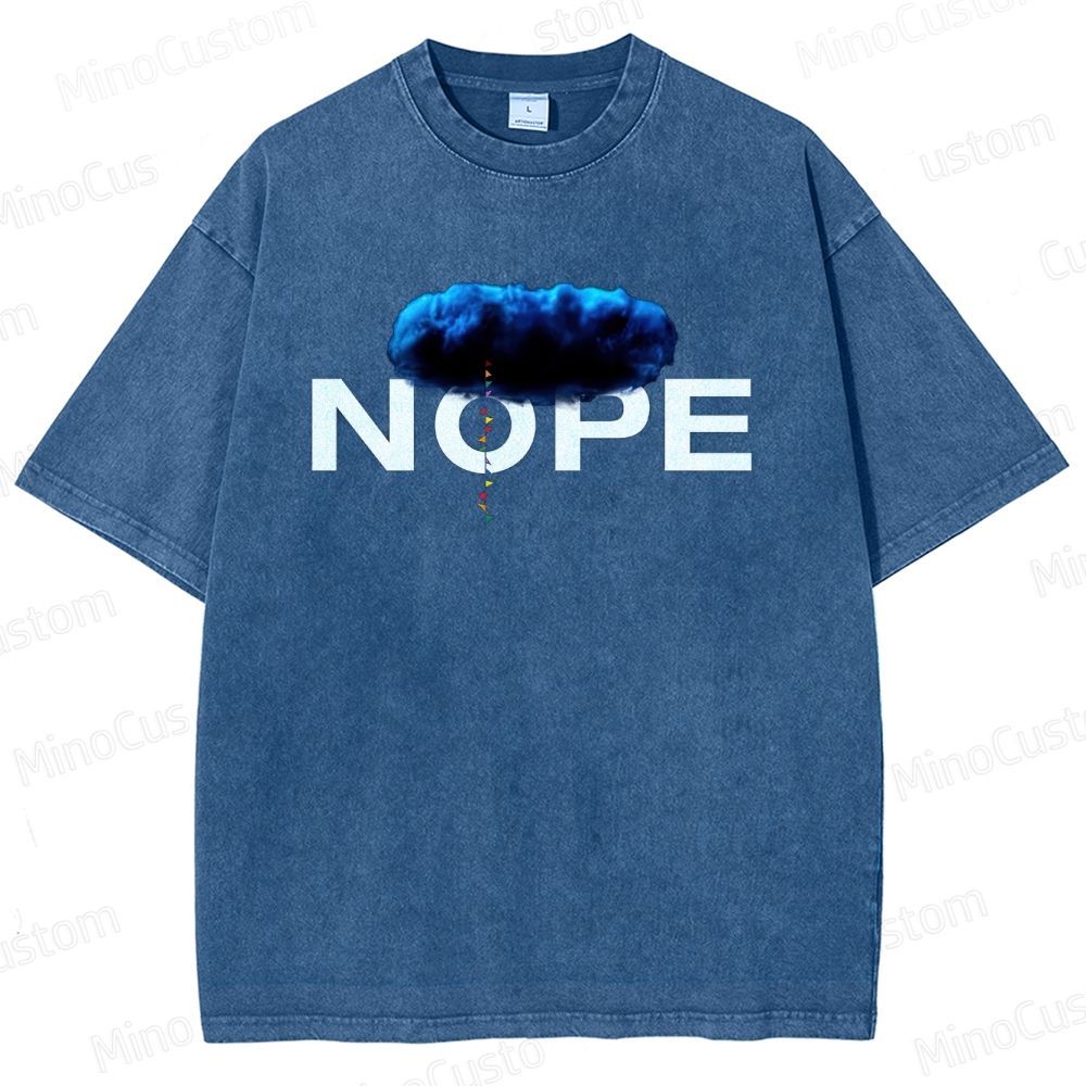 Nope Movie Graphic Washed T - Shirt