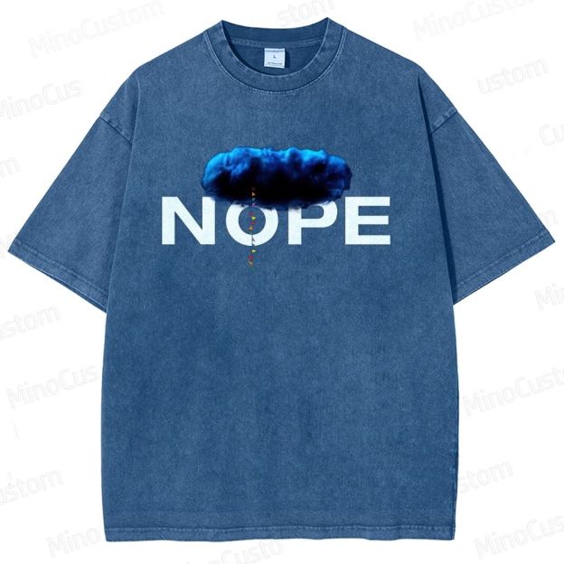 Nope Movie Graphic Washed T - Shirt