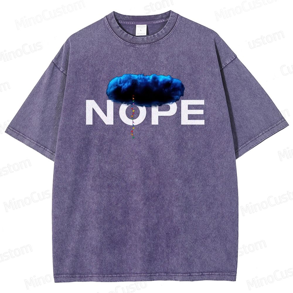 Nope Movie Graphic Washed T - Shirt