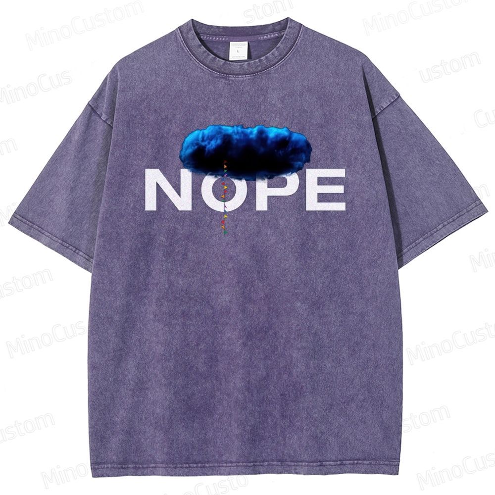 Nope Movie Graphic Washed T - Shirt