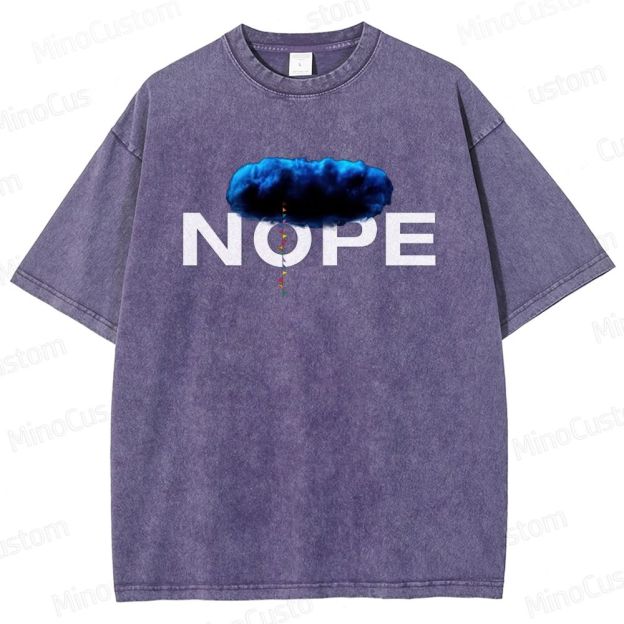 Nope Movie Graphic Washed T - Shirt