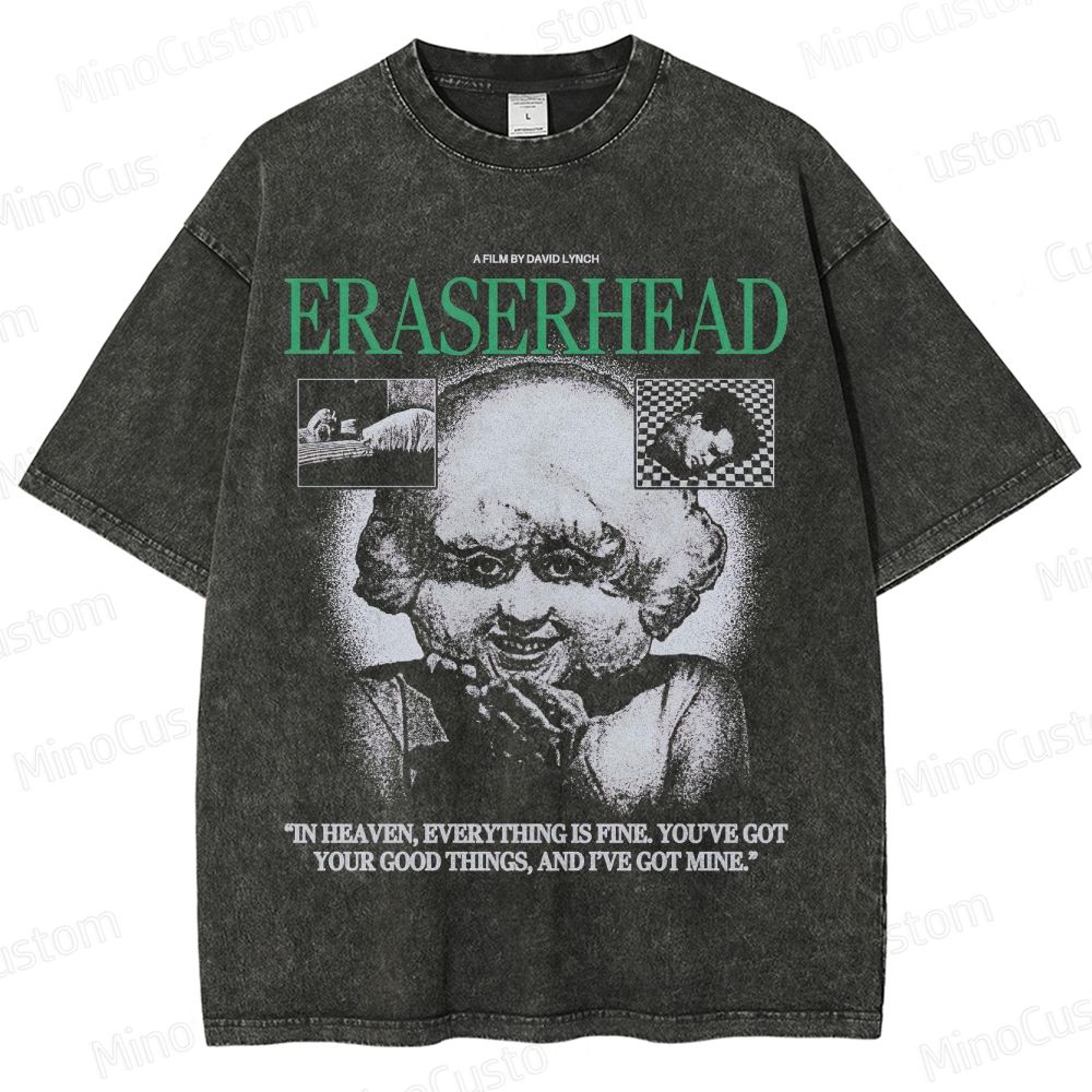 Eraserhead Movie Graphic Washed T - Shirt