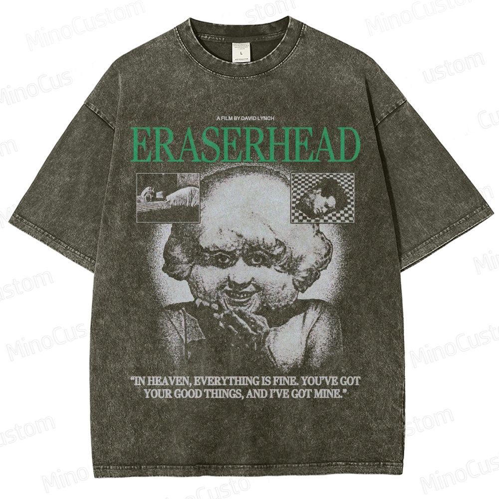 Eraserhead Movie Graphic Washed T - Shirt