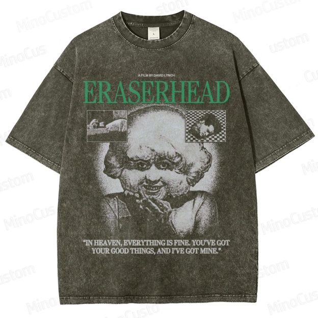 Eraserhead Movie Graphic Washed T - Shirt