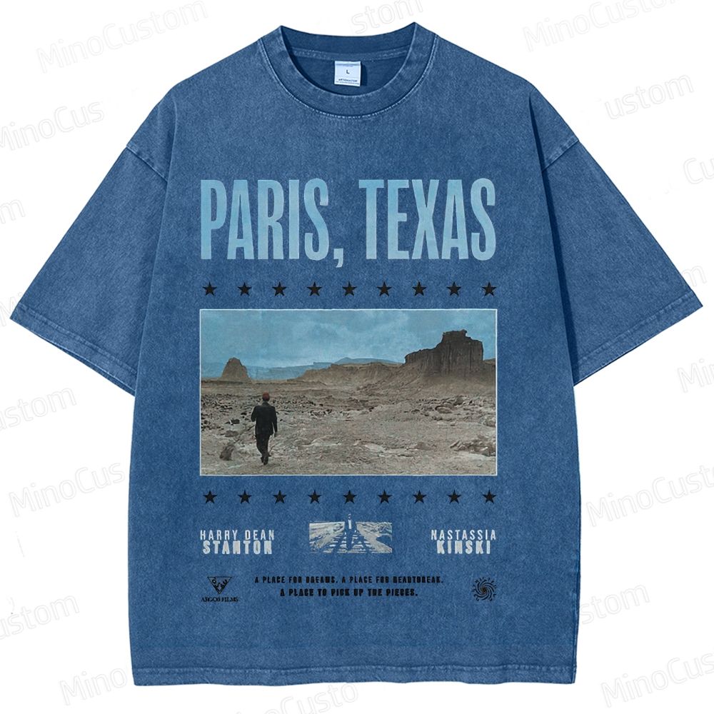 Paris, Texas Movie Graphic Washed T - Shirt