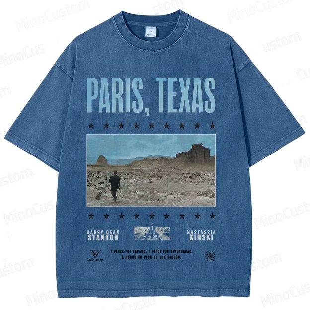 Paris, Texas Movie Graphic Washed T - Shirt