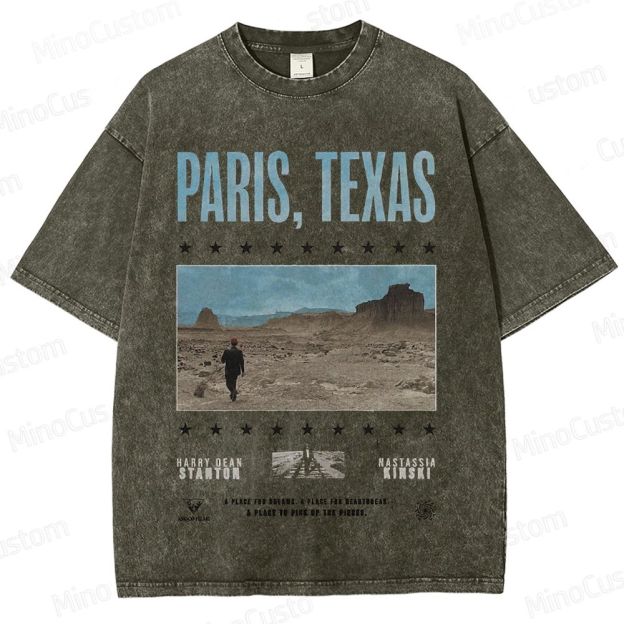 Paris, Texas Movie Graphic Washed T - Shirt